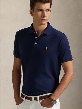 Polo by Ralph Lauren Classic Navy Short-Sleeve Polo Slim Fit